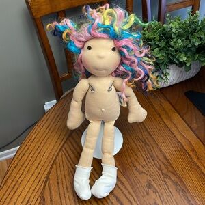 Handmade Dragonflys Hollow, Handcrafted Cloth Doll Plush Toy One Of A Kind